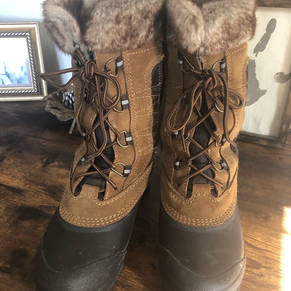Waterproof Lands’ End Women’s Winter Boots Size 8 - Picture 2 of 13